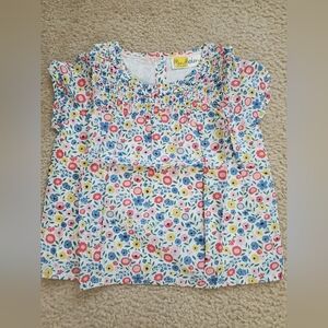 Mini Boden Colorful Floral Kids Top 4-5